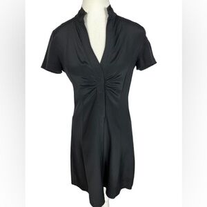 Elie Tahari Black Short Sleeve Dress